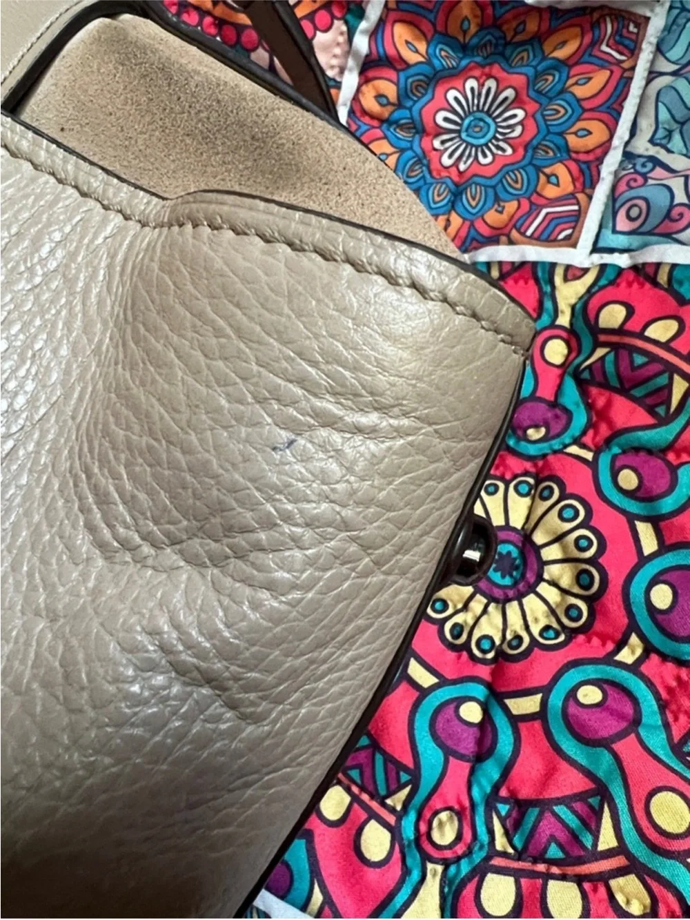 Coach  Leather Satchel Bag with Removable Strap